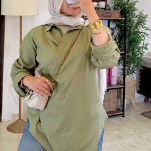 Poplin Crossover Shirt