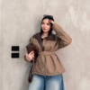 Gabardine × Leather Jacket